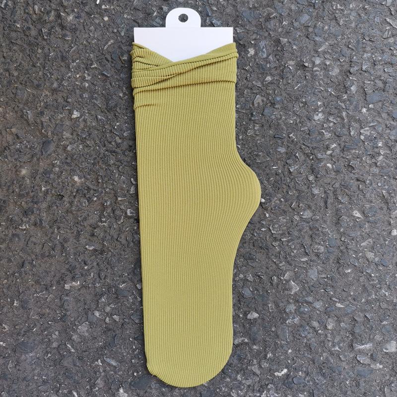 Spring/Summer Breathable Cotton Socks: Thin, Anti-Pilling, Seamless Postpartum Comfort, Solid Color, Casual Fashion