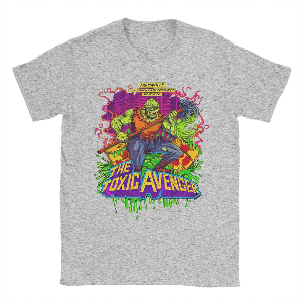 Férfi póló Komédia Toxic Avenger Csodálatos Tiszta Pamut Pólók Rövid Ujjú Póló O Nyakú Felsők Ajándék