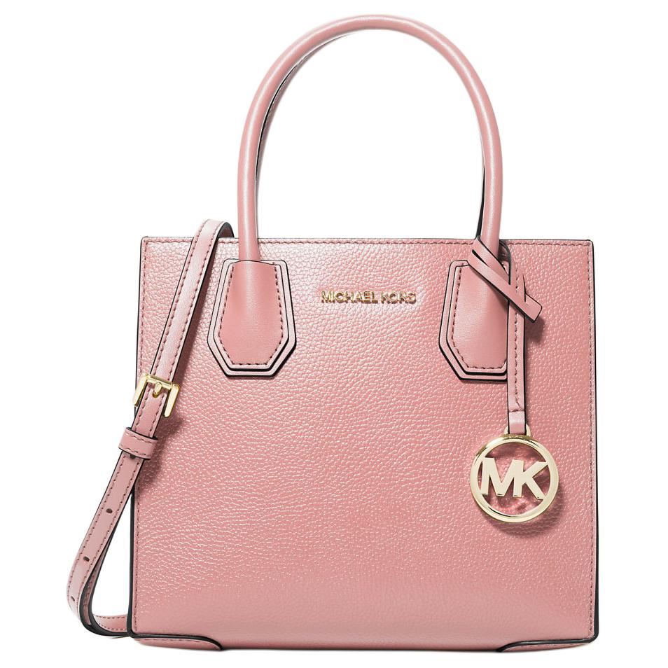 Michael Kors MK Mercer Tote Bag Shopping Bag Shoulder Crossbody Handbag Medium Women Tote 35S1GM9M2L-PRIMROSE Basic Set (Bag+Dust Bag)