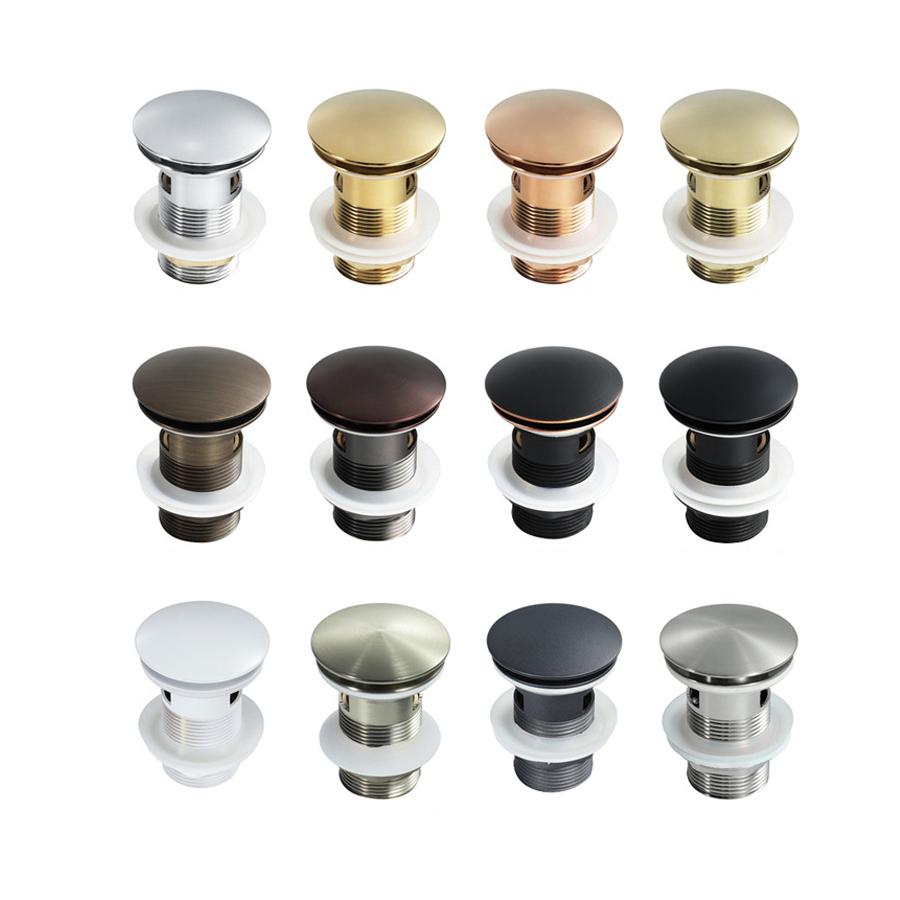 Bathroom Pop up Basin Drain Rose Gold Kitchen Sink Pop up Drains Brass