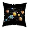 Vikama Sistema Solare Planetario Federa per Cuscino Cielo Stellato Stampa Cosmica Federa per Cuscino Divano Camera da Letto Federa Decorativa