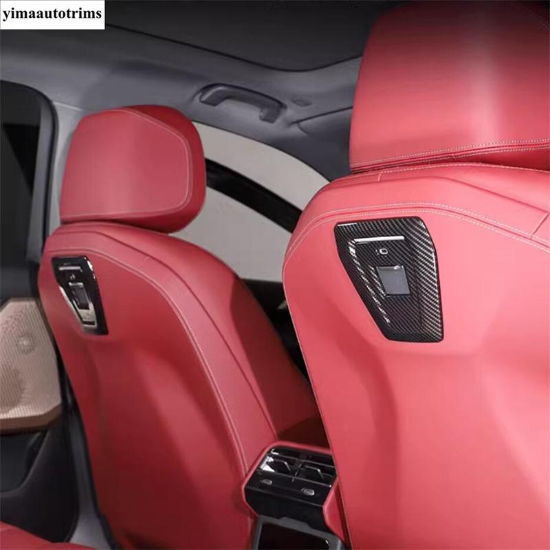 Car Seat Backrest USB Port Decorative Panel / Central Control Armrest Box Cover Trim Accessories For BMW 5 Series G60 2024 2025