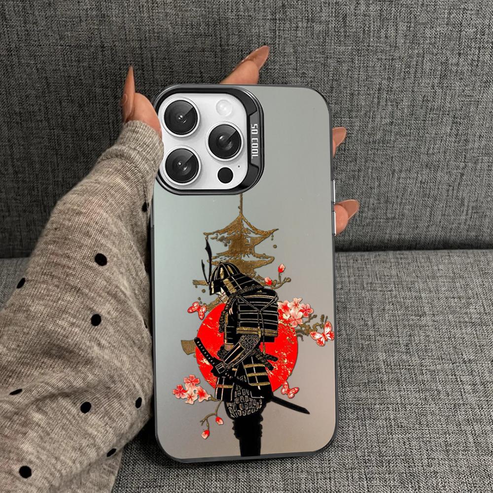 Japan The samurai Ninja Phone Case For iPhone 16 15 14 13 12 11 Pro Max X XR XSMAX 8 7 Plus Matte Shockproof Back Cover