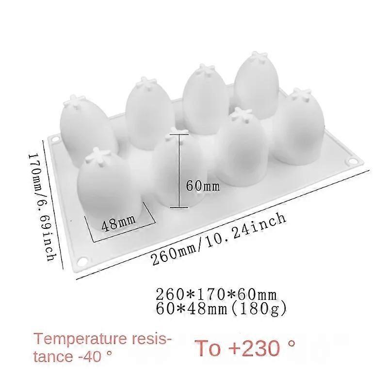 8-cavity Apple Shape Silicone Cake Mould, 3d Silicone Baking Mould For Cupcake Pastry Dessert Mousse