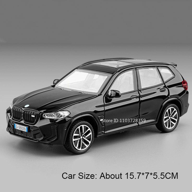 1:32 Scale M4 X3M Alloy Car Model Toy Doors Opened Rubber Tires Vehicles Models Sound Light Sports Cars Metal Toy Ornaments