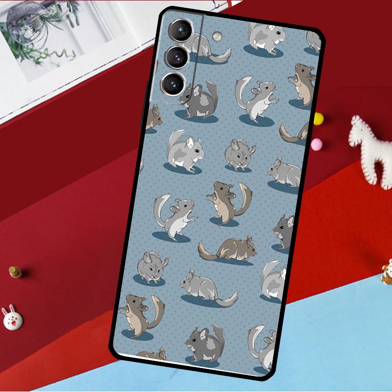 Cute Cartoon Chinchilla Funda For Samsung Galaxy S26 S25 S24 S21 S22 S20 Ultra S9 S10 Plus S23 FE S25 FE Phone Case
