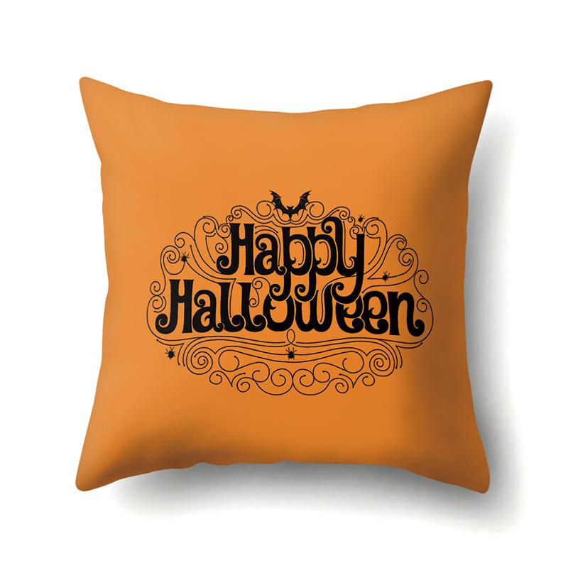 Halloween Pillowcase Car Waist Pillow Pumpkin Sofa Cushion Cover Office Home Living Room Pillowcase