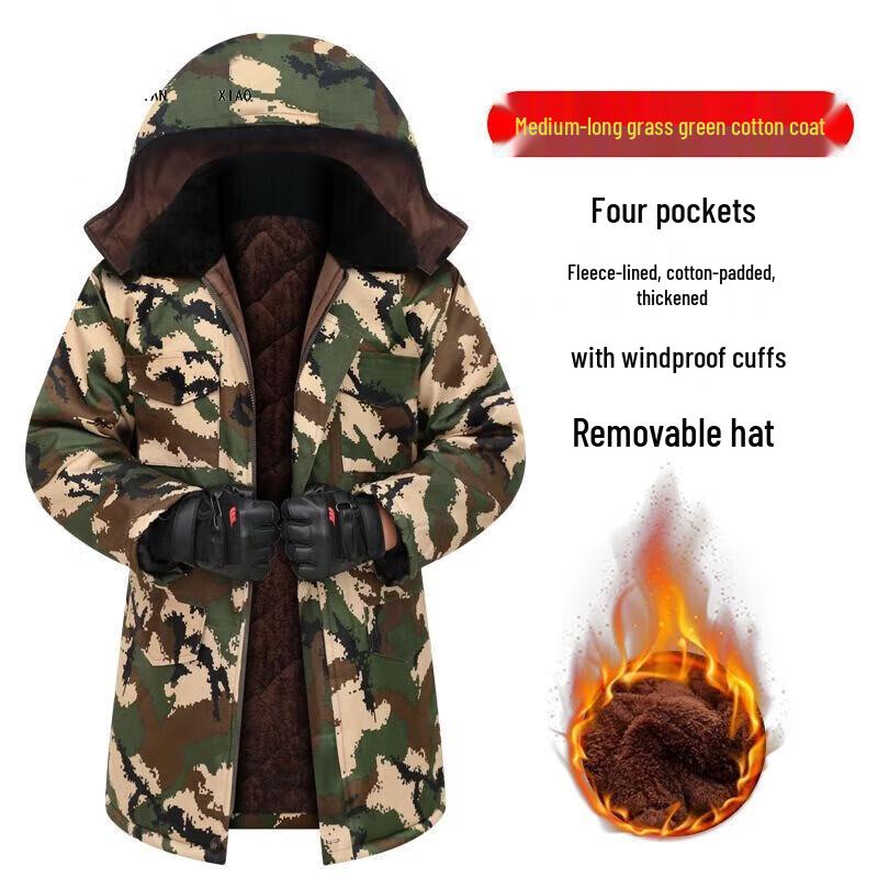 

JingJingRS Men s Warm Mid-length Work Jacket