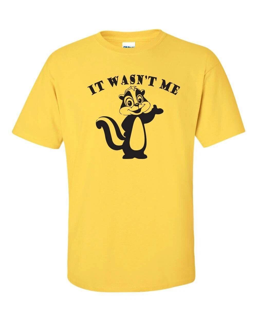 It wasn t me Skunk Stinky Funny T shirt Tee Fart Gas smelly XXXXL