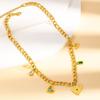 Golden Pendant Necklace Stainless Steel Choker Necklaces Classy Neck Chain  Fashion Accessory
