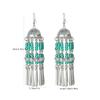 European & American Ethnic Style Retro Court Dangle Earrings: Long, Fashionable Design