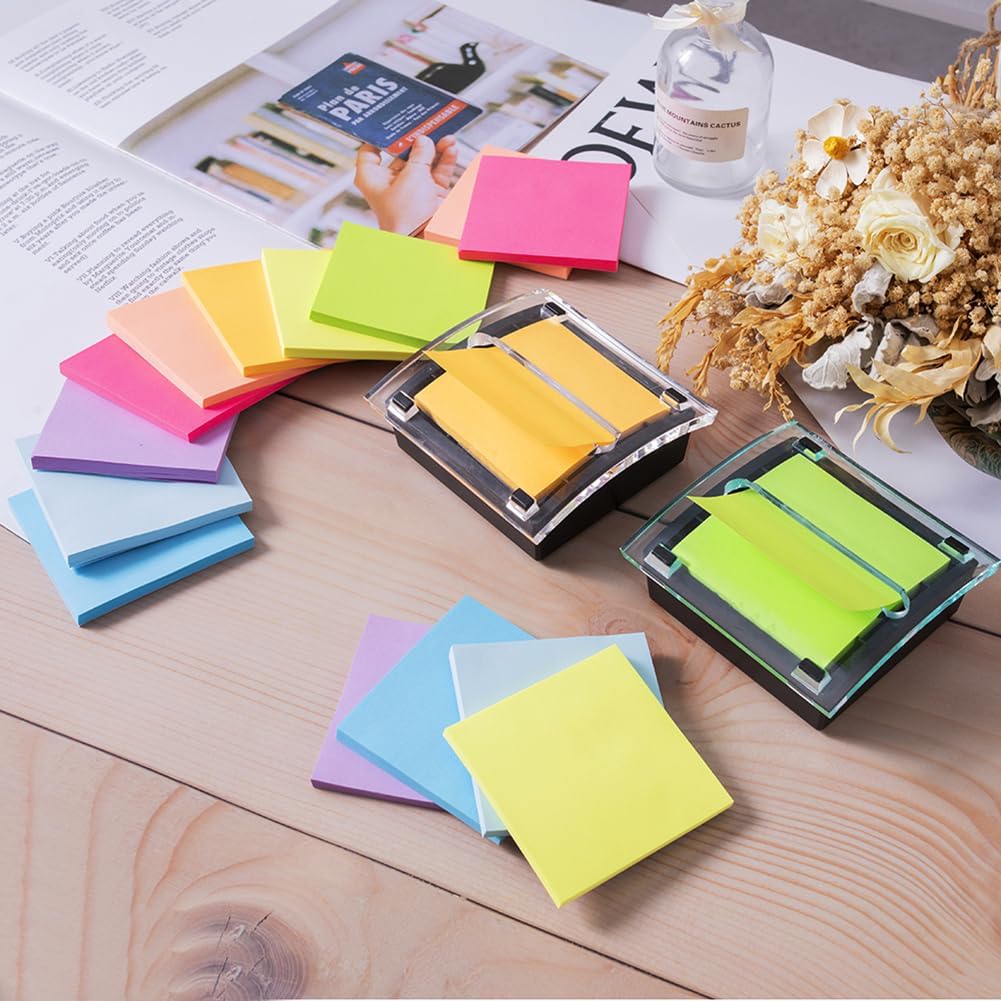 (18 Pack) Pop Up Sticky Notes Refill,3x3 in Popup Notepads,Accordion Stickies Super Sticking Power,Office School Memo Note Pads Bright Colors,Post on