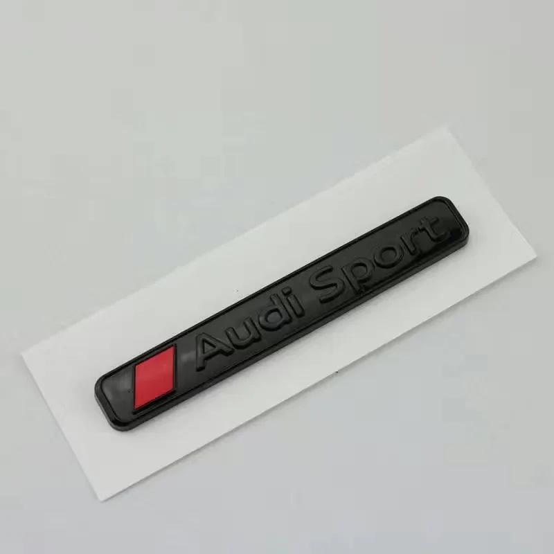 Neues 4-Ringe-Logo ABS Schwarz Für AUDI S6 2020-2023 Auto Motorhaube Frontgrill Emblem Heckklappe Abzeichen Aufkleber 2 Stück S6 1 Stück Audi Sport