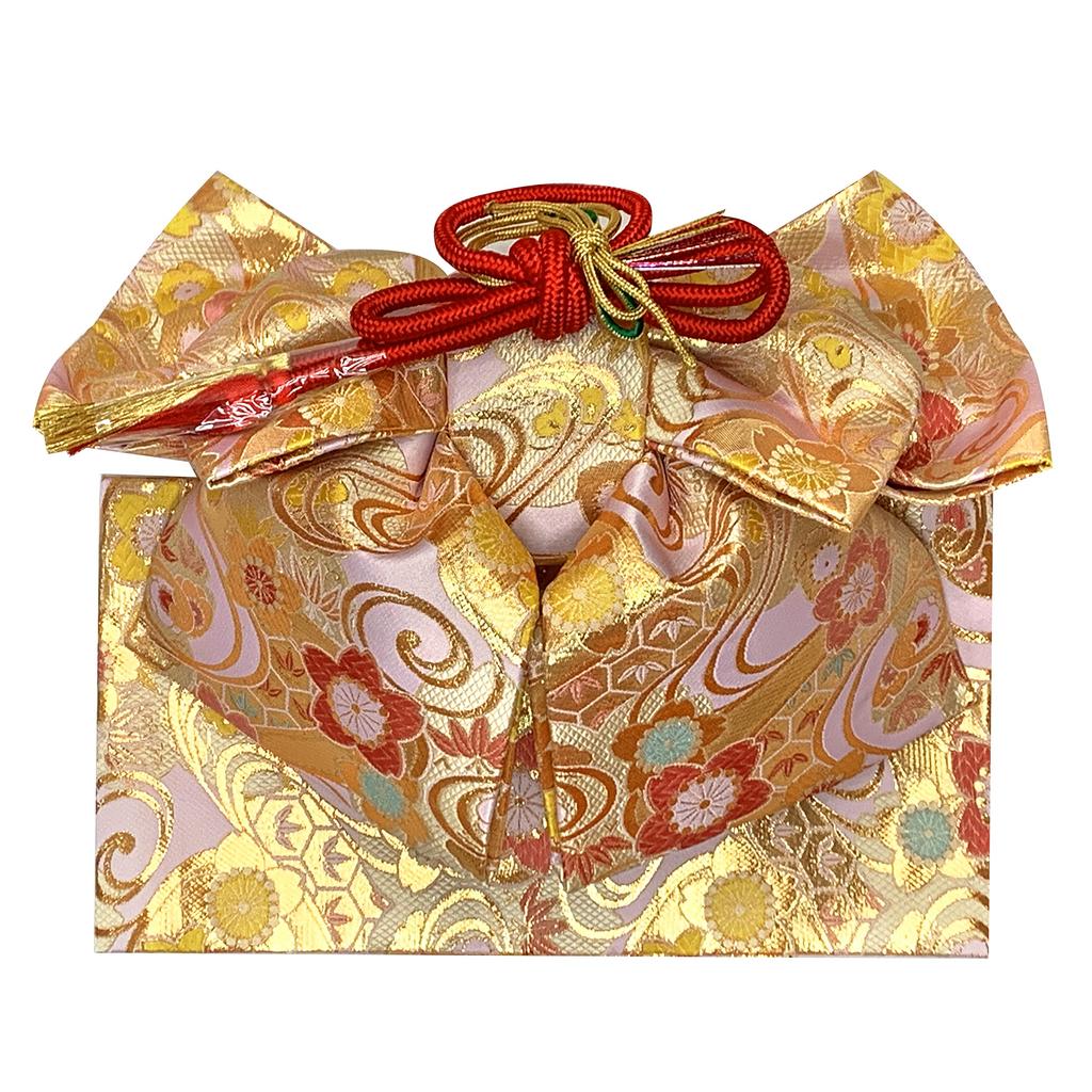 Muromachi Obi Hakoseko Set years Girls Pair Set Hakoseko Set Knot Obi Set pink x cherry blossoms and running FPS23701 [Kyoto st. ] Shichi-Go-San (7