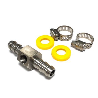 5PCS  3/8" Fuel Line Fuel Pressure Gauge Sensor T-Fitting Adapter NPT Sensor Port Auto Accessories Replacement Tools