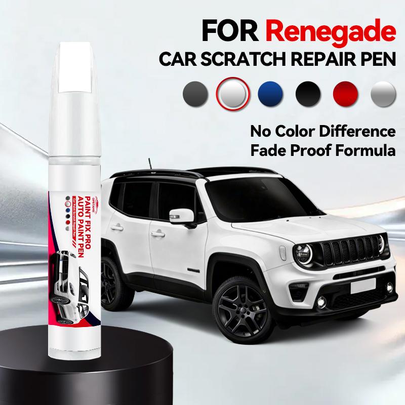 OPRTAMG Zweckfahrzeug Für Jeep Renegade 2014-2025 BU Lackreparaturstift Ausbesserungs-Kratzerentferner DIY Auto Zubehör Schwarz Weiß