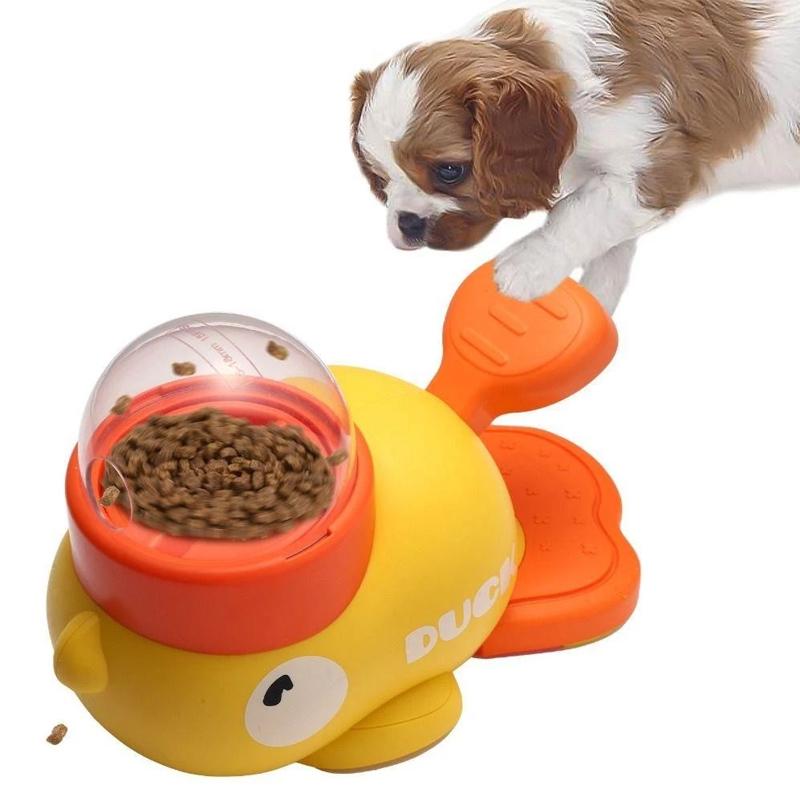 Dog Puzzle Feeder Freeze-Dried Launcher Pet Self-Service Food Treat Dispenser Interactive Toy for Dog Training Mental Enrichment