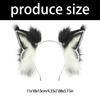 Handmade Adjustable Plush Animal Ears Headbands With Bendable Wire For Cosplays Halloween Costume Party Accessories