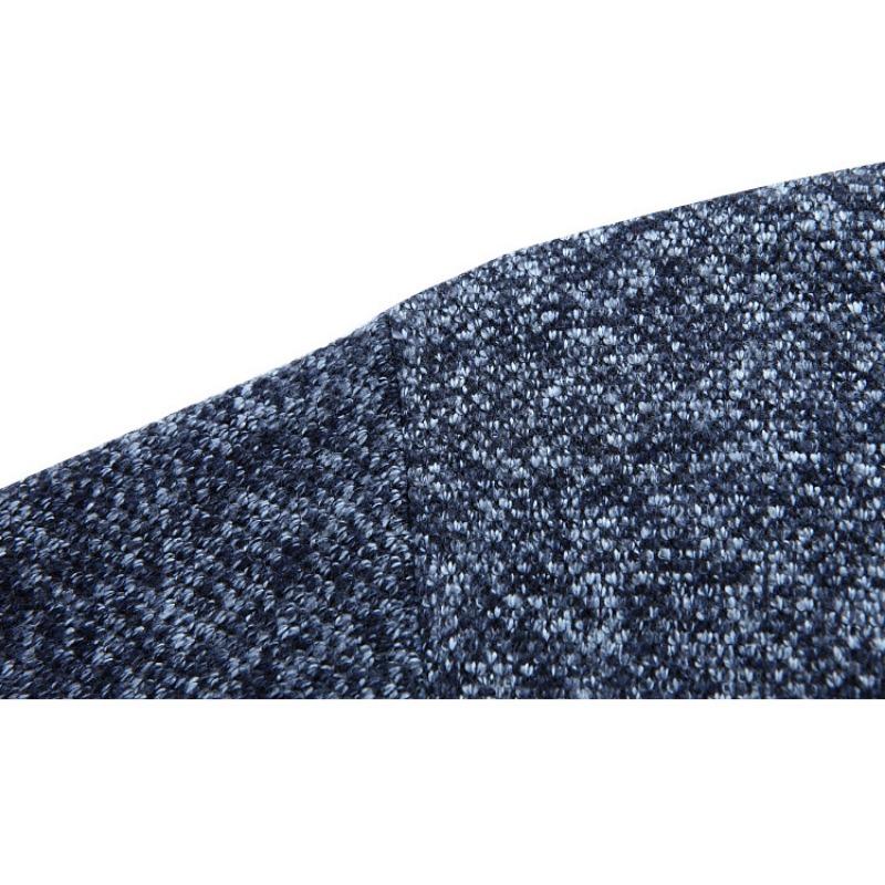 Men's Autumn and Winter Cardigan Zipper Sweater Thickened with Velvet Stand Collar Loose Warm Knit Coat Top