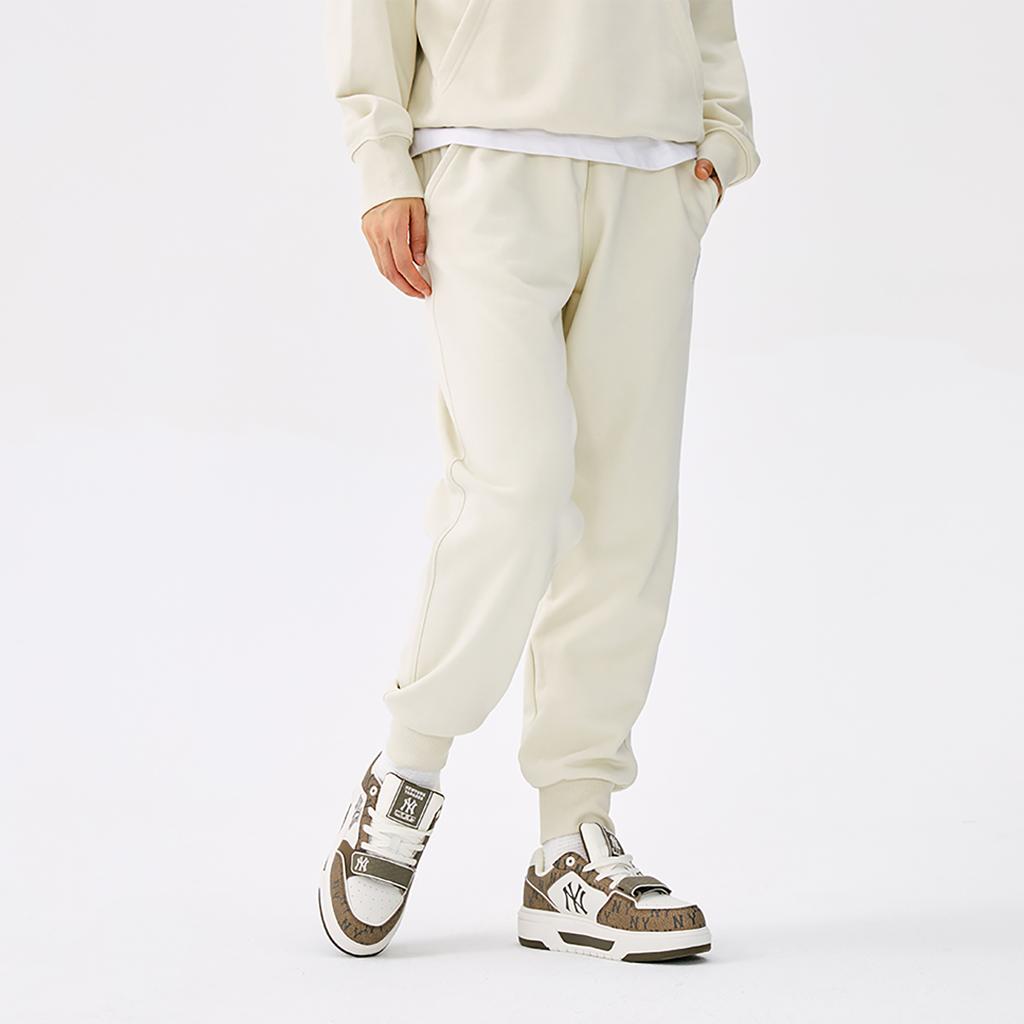 New MLB New York Yankees Basic Collection 25FW Knitted Sweatpants Unisex Deep Ivory 3APTB0154-50CRD