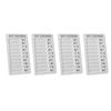4pcs Checklist Board DIY Production Recyclable Portable Chore Checklist Detachable Chore Chart for