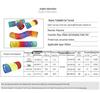 Rainbow Three-Way Foldable Cat Tunnel Toy