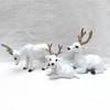 Small Deer Christmas Deer Ornaments Decoration Garden Miniatures Props New Year Xmas Elk Display Window Kids Gift