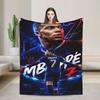 Mbappes Football Number 10 Blanket Coral Fleece Plush Decoration Multifunction Soft Throw Blankets for Home Couch Bedding Throws