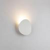 Modern Wall Mount Lamp , Flat Round Simple Outdoor Wall Sconce Small Embedded Black White Wall Light Matte Die-cast Aluminum Waterproof Wall Lamp