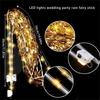  10pcs LED Tinsels Tassels Glowing Sticks For Wedding Decors And Holiday Festivities