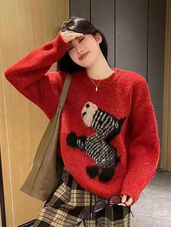 2025 Winter Korean Style Chic Slimming Sweater: Age-Defying, High-End Fashion for Women