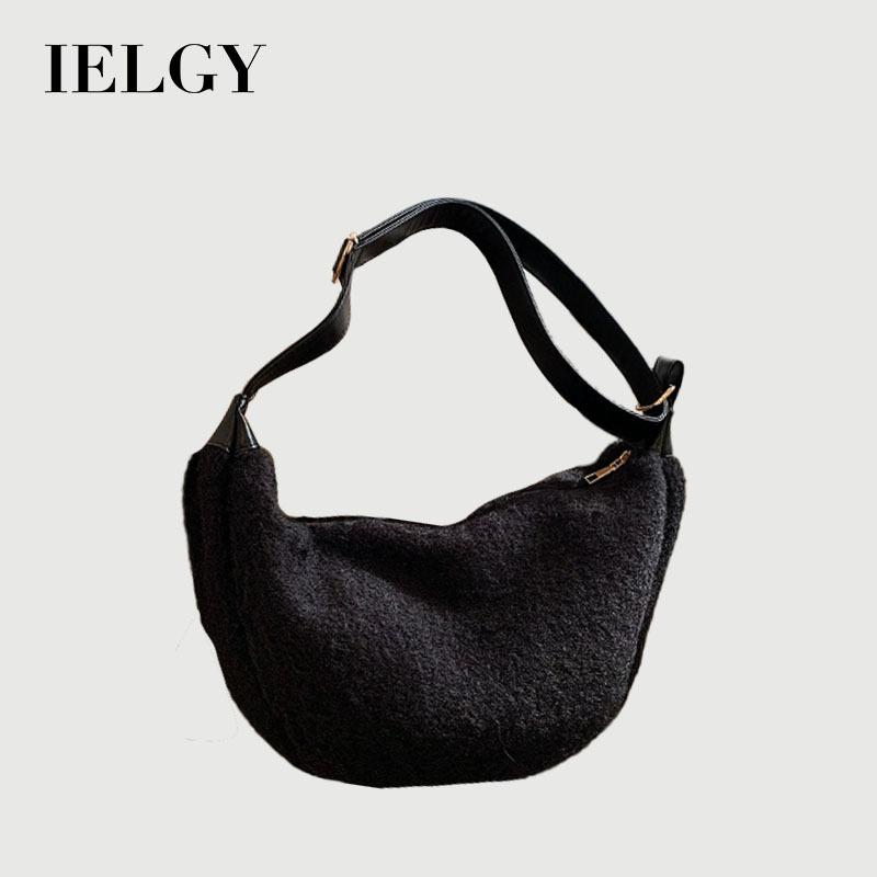 IELGY Autumn Winter Big Bag Fashionable Popular One-Shoulder Large-Capacity Class Commuter Cross-Body Dumpling Bag