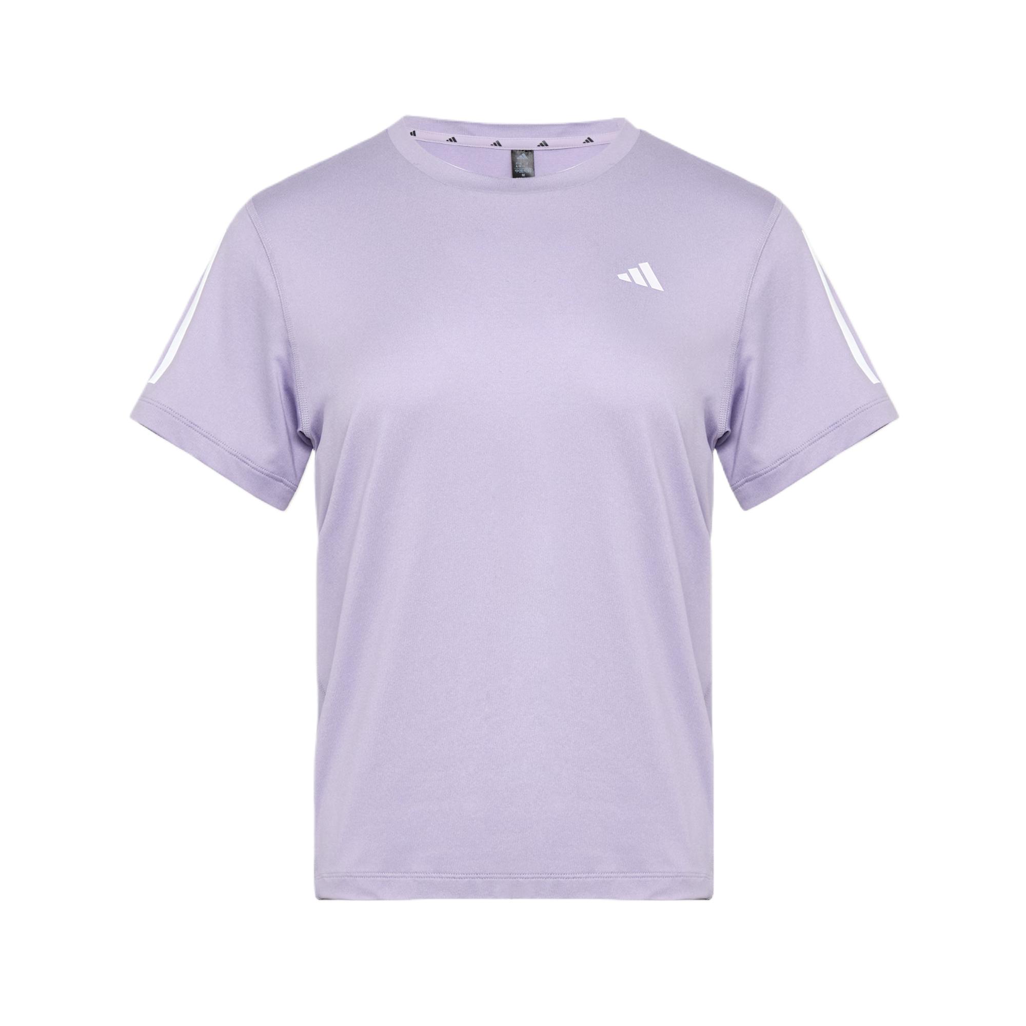 Adidas Workout Essentials Quick-Dry Short Sleeve T-Shirt Women tops Light-Purple White KU8748 XS