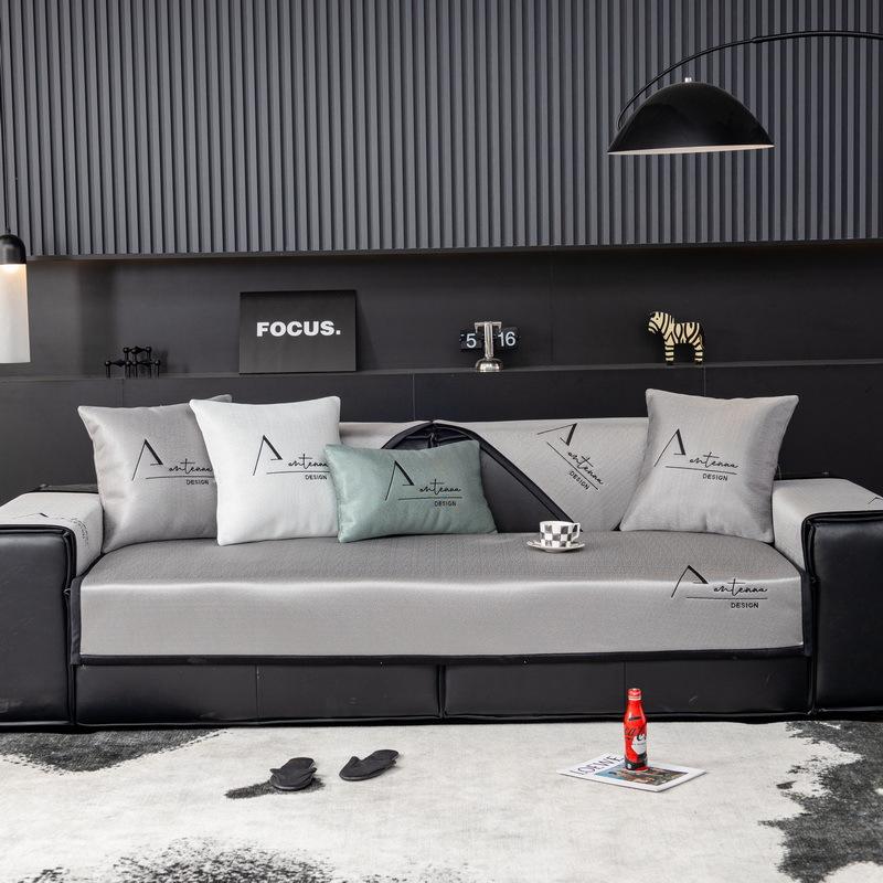 New Ice Silk Sofa Cushion Summer Mat Non-Slip Seat Cushion Summer Living Room Leather Sofa Cover Cover Cloth Towel