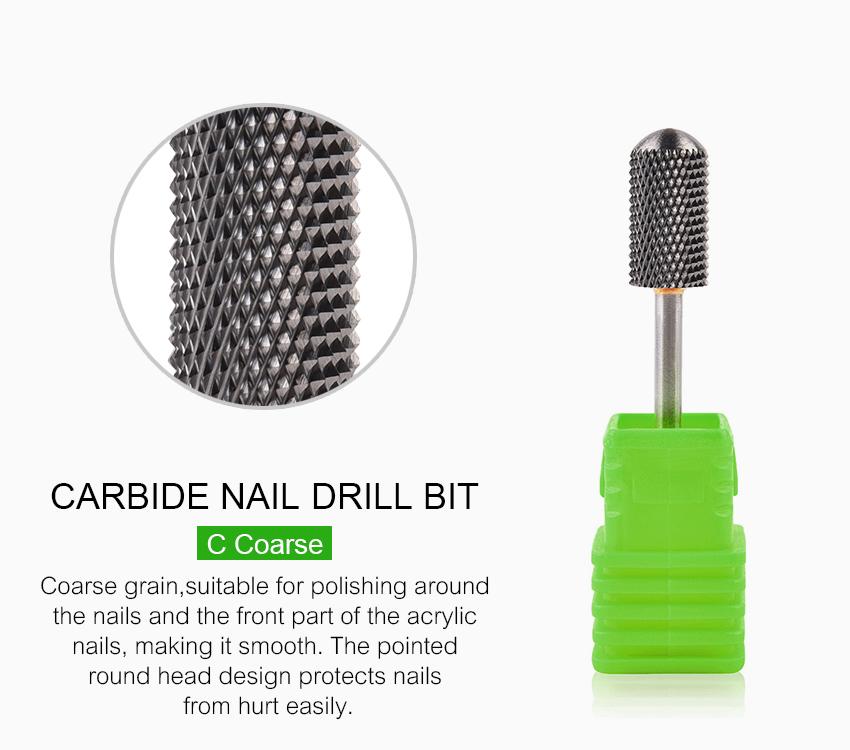 kads Alloy Nail Drill Bits Polisher Milling Cutters  for Manicure Pedicure Electric Nail Drill Machine