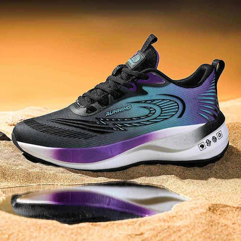 Summer Running Shoes For Men Breathable Rebound Casual Sneakers Men's Outdoor Non-Slip Walking Shoes Trendy Lace-Up Man Sneakers