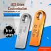 Creative Metal USB Flash Drive - High-Speed Options: 16GB, 32GB, 64GB, 128GB - Ideal for Engraving and Gifting