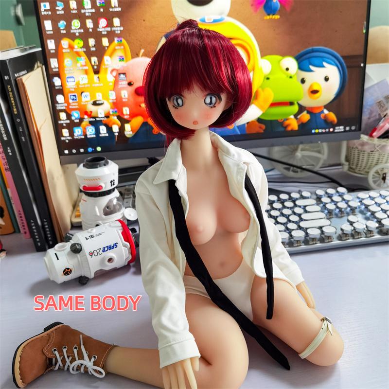 40 cm pánska sexuálna bábika Mini priateľka Anime Roztomilá Lolita Slúžka Cosplay Pohár na masturbáciu Erotická sexuálna hračka pre dospelých