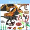 Pvc Dinosaur World Volcano Scene Model Figurine Static Display For Collectors