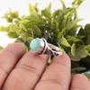 Amazonite 925 Sterling Silver Ring, Gemstone Dainty Ring, Handmade Spiritual Jewelry, Women's Ring Gift For Her