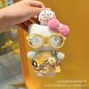 Cute Wishing Star King Cartoon Plush Doll Backpack Pendant Keychain Toy Soft Stuffed Animal Bag Charm Gift For Kids