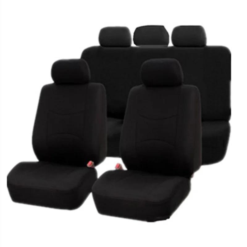 9-Piece Universal Fit Car Seat Covers Set All-Season Sponge Padding for 5-Seater Vehicles Car Interior Seat Covers Protectors