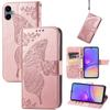 For Samsung Galaxy A06 4G Case PU Leather Wallet Phone Cover Butterfly Pattern