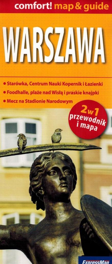 Warsaw. Laminated Map / City Plan + Mini Guide. Wyd. 2025. Expressmap