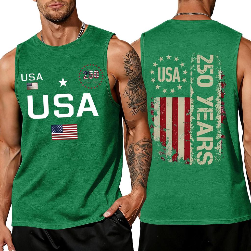 Herren Hemden 4. Juli USA Muskel Tanktops Patriotische Tanktops