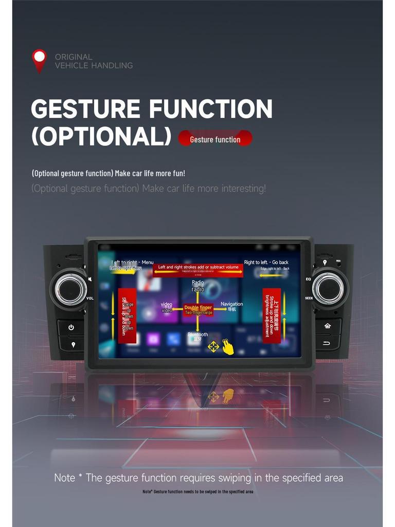 Fiat Linea Android Car Navigation MP5 Bluetooth Player with CarPlay Screen