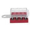 32V Fuses Block set with with Dustproof Cover 4 Circuits High Conductivity Designs Block for Automotive Truck & Boats