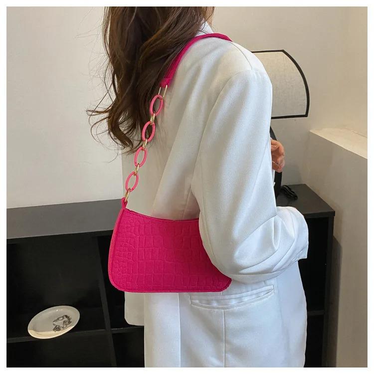 

Lady Felt Armpit Design Luxury Tote Released Fashion Ladies Handbag Under Crescent Small Square Bag