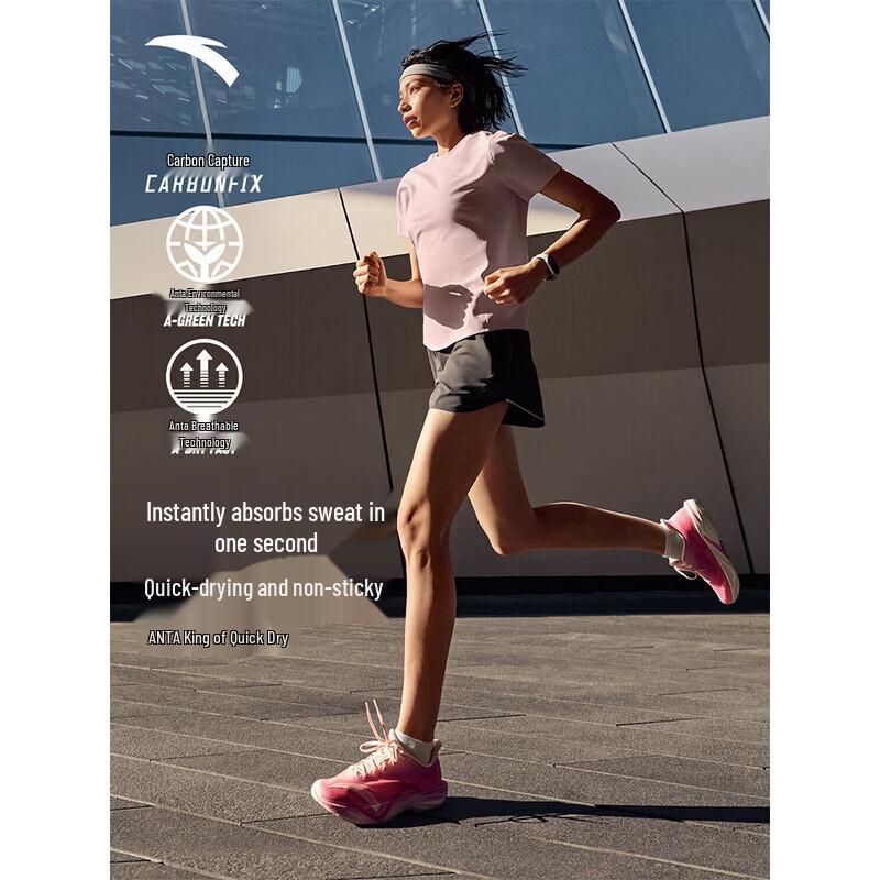 ANTA Women s Short Sleeve Shorts Sports Set