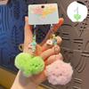 Beads Flower Letter Plush Keyring Cartoon Design Plush Flower Bag Pendant  Children